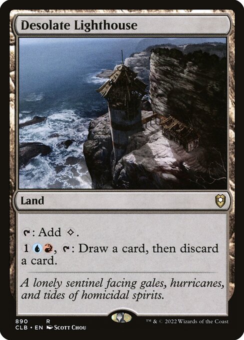 Desolate Lighthouse – Commander Legends: Battle for Baldur's Gate (CLB-890) Magic: The Gathering card | LC-REM-20260804-15339548803404-8b7f5239-29d3-4b2b-b464-7e43107b1348 Image principale du produit
