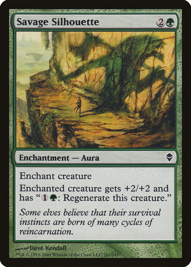 Savage Silhouette - Zendikar (Common) [ZEN-181]