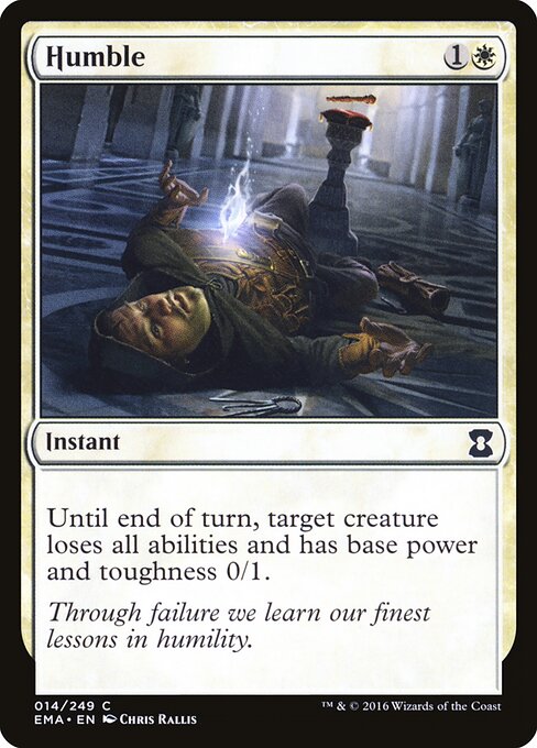 Humble – Eternal Masters (EMA-14) Magic: The Gathering card | LC-REM-20260804-15150897103180-8b876e92-ec9f-4b96-9ec2-2d44f4231b14