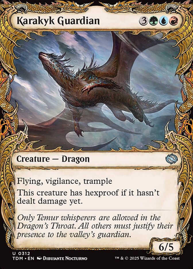 Magic-kaart Karakyk Guardian XTDM-312 uit Tarkir: Dragonstorm: Extras (Uncommon)