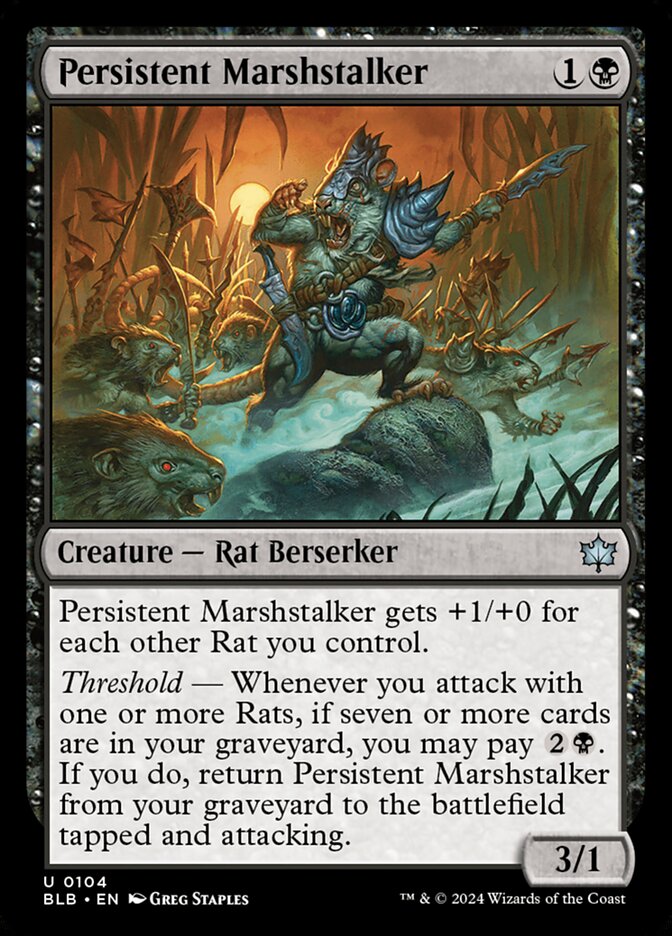 Persistent Marshstalker - Bloomburrow (Uncommon) [BLB-104]