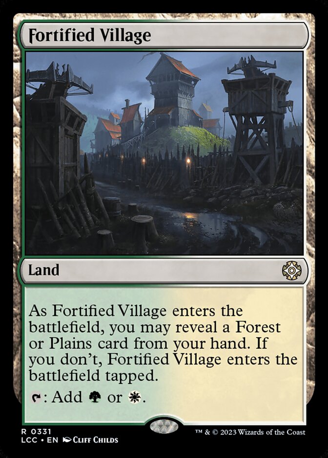 Fortified Village - Commander: The Lost Caverns of Ixalan (Rare) [LCC-331]