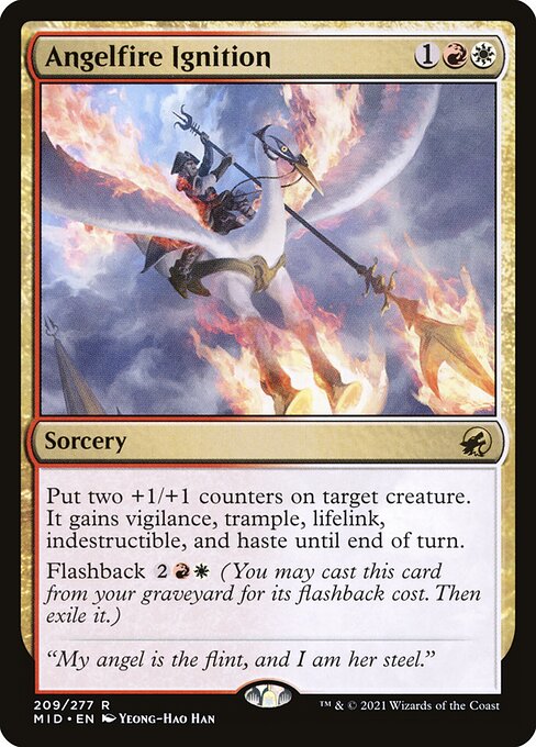 Angelfire Ignition – Innistrad: Midnight Hunt (MID-209) Magic: The Gathering card Hauptbild