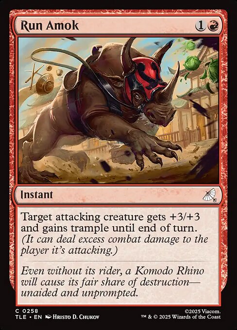 Run Amok – Magic: The Gathering | Avatar: The Last Airbender: Eternal (TLE-258) Magic: The Gathering card Main image