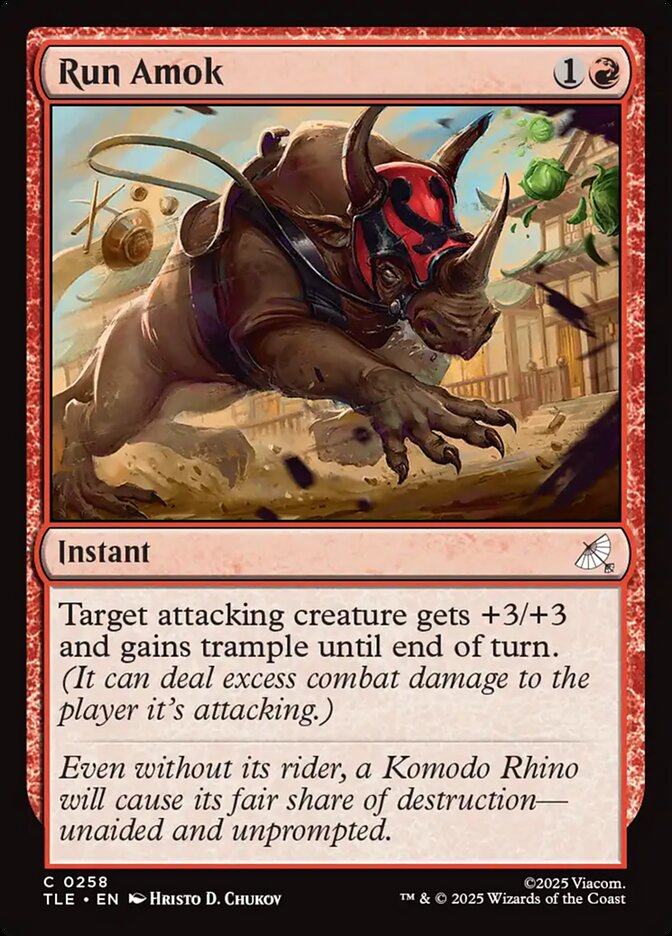 Magic-kaart Run Amok TLE-258 uit Avatar: The Last Airbender Eternal (Common)