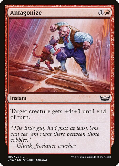 Antagonize – Streets of New Capenna (SNC-100) Magic: The Gathering card Hauptbild