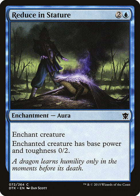 Reduce in Stature – Dragons of Tarkir (DTK-72) Magic: The Gathering card