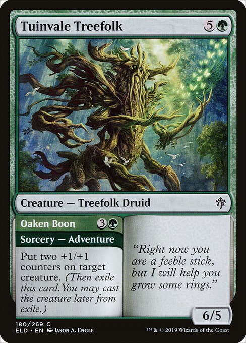 Tuinvale Treefolk // Oaken Boon – Throne of Eldraine (ELD-180) Magic: The Gathering card | LC-REM-20260804-15150737391948-8bc518fc-904e-4e39-aeda-ffb222bfcc82
