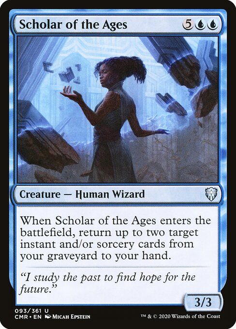 Scholar of the Ages – Commander Legends (CMR-93) Magic: The Gathering card Immagine principale del prodotto
