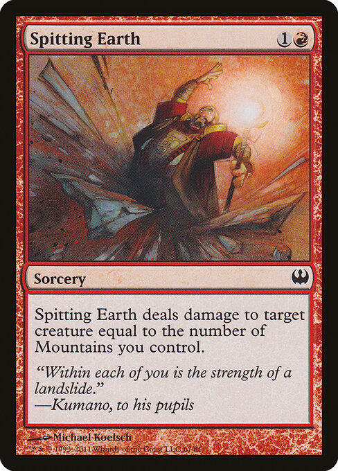 Spitting Earth – Duel Decks: Knights vs. Dragons (DDG-67) Magic: The Gathering card | LC-REM-20260804-15340129845580-8c071d33-78de-4b64-9870-5daa90273f6f