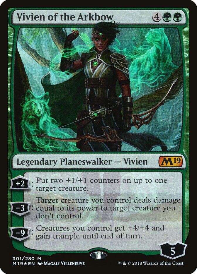 Vivien of the Arkbow - Core 2019 (Mythic) [M19-301] Main image