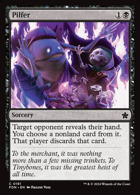 Pilfer – Magic: The Gathering Foundations (FDN-181) Magic: The Gathering card