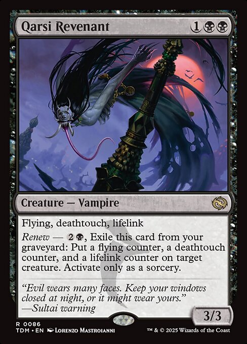 Qarsi Revenant – Tarkir: Dragonstorm (TDM-86) Magic: The Gathering card