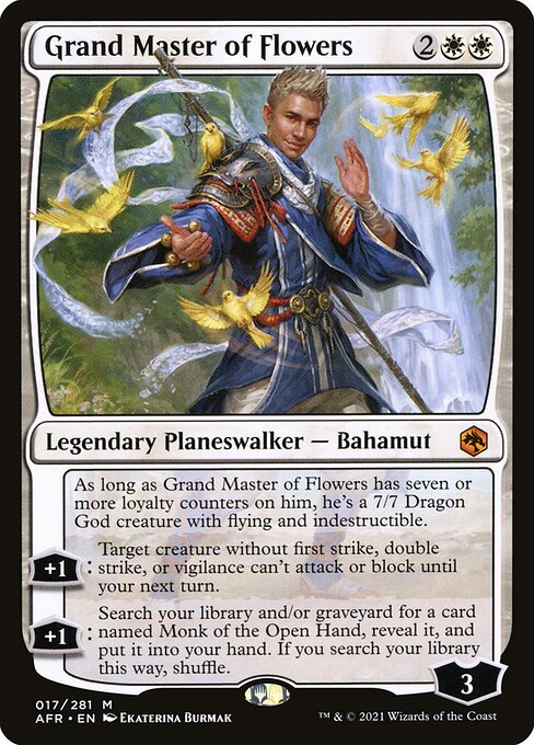 Grand Master of Flowers – Adventures in the Forgotten Realms (AFR-17) Magic: The Gathering card