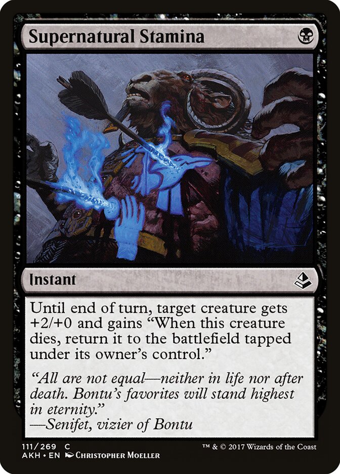 Supernatural Stamina - Amonkhet (Common) [AKH-111]