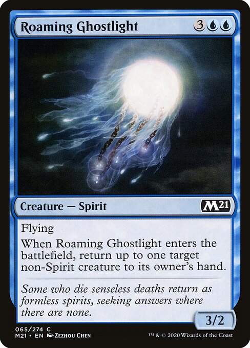 Roaming Ghostlight – Core 2021 (M21-65) Magic: The Gathering card
