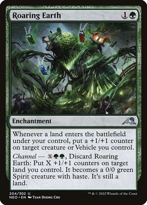 Roaring Earth – Kamigawa: Neon Dynasty (NEO-204) Magic: The Gathering card | LC-REM-20260804-15610422886732-8cbdd88e-c532-4fc0-a1fe-8aa0c26d1092 Main image