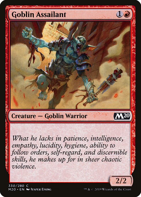 Goblin Assailant – Core Set 2020 (M20-330) Magic: The Gathering card | LC-REM-20260804-15376337469772-8cfefb65-b6e4-44a1-baa9-d3c00ee8ba96 Imagen principal del producto