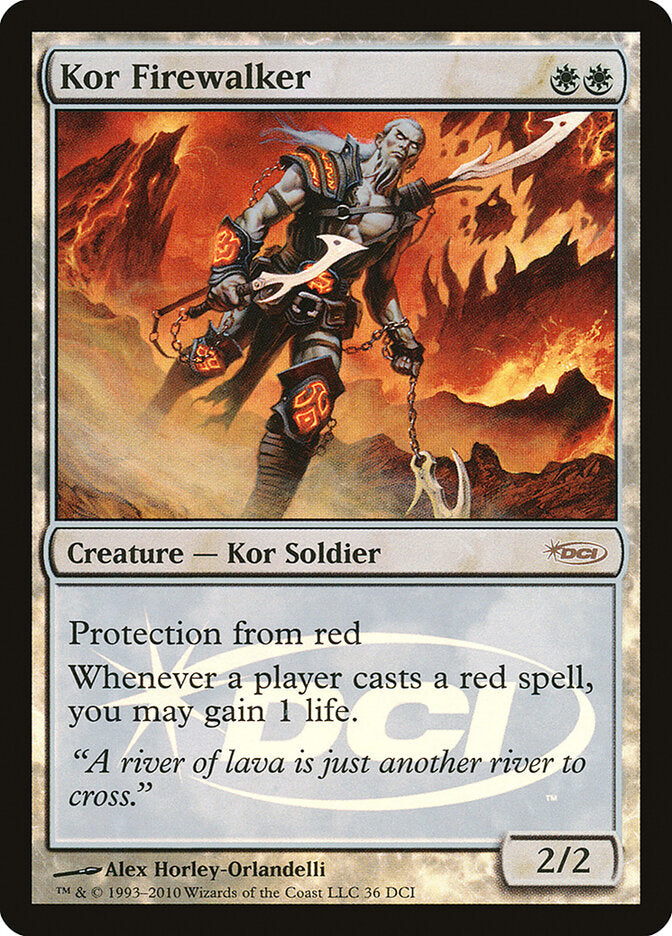 Magic-kaart Kor Firewalker GW-36 uit Gateway Promos (Rare)
