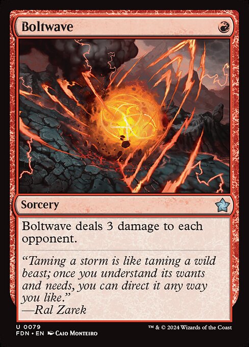 Boltwave – Magic: The Gathering Foundations (FDN-79) Magic: The Gathering card