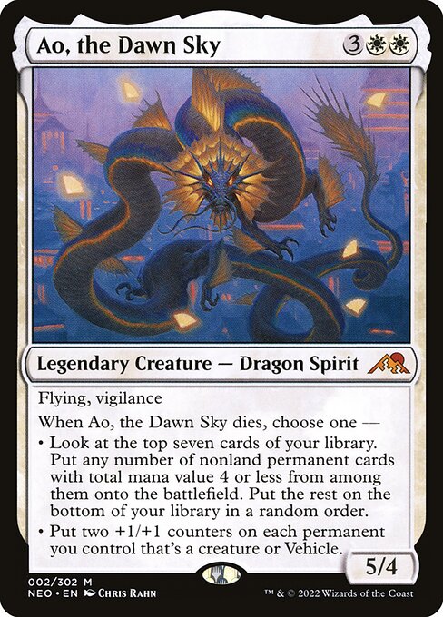 Ao, the Dawn Sky – Kamigawa: Neon Dynasty (NEO-2) Magic: The Gathering card | LC-REM-20260804-15602907971916-8d2c4063-7322-4041-a870-b95598a03e29 Main image