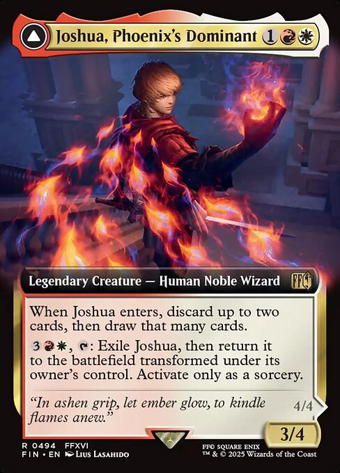 Joshua, Phoenix's Dominant // Phoenix, Warden of Fire – Final Fantasy (FIN-494) Magic: The Gathering card | LC-REM-20260804-15543933763916-8d5aaba7-1d36-4a0f-ad3e-70dca5944c53 Imagen principal del producto