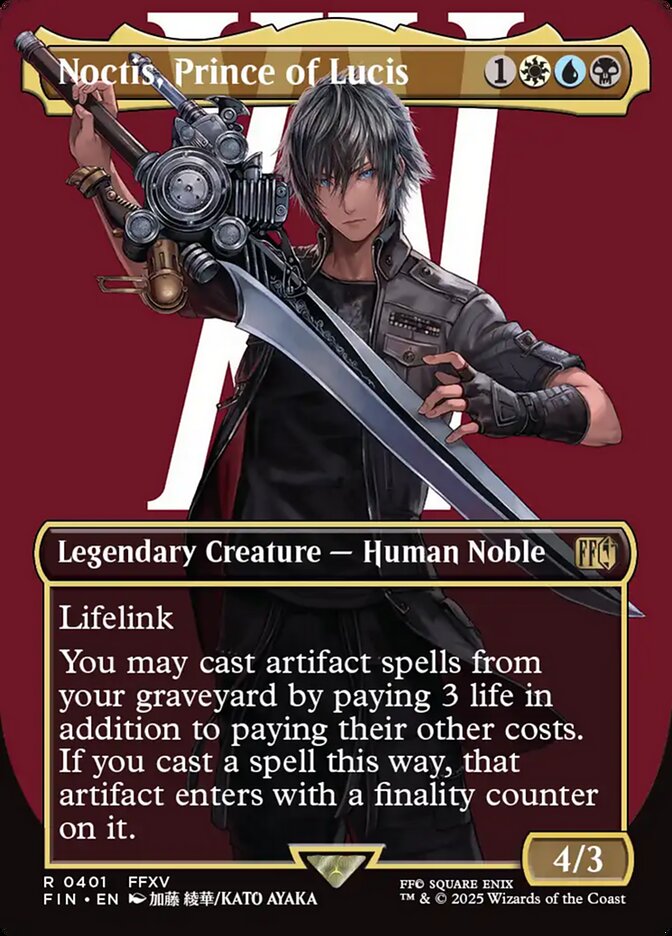 Magic-kaart Noctis, Prince of Lucis FIN-401 uit Final Fantasy (Rare) Immagine principale del prodotto
