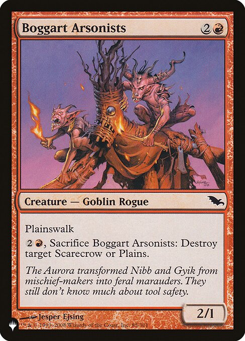 Boggart Arsonists – The List (PLST-SHM-85) Magic: The Gathering card | LC-REM-20260804-15151525757260-8d7481d2-b814-4ced-afae-15b2495ab398