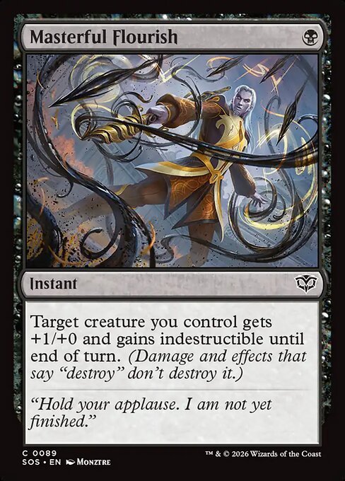Masterful Flourish – Secrets of Strixhaven (SOS-89) Magic: The Gathering card