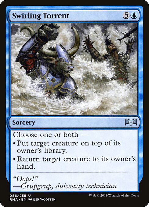 Swirling Torrent – Ravnica Allegiance (RNA-56) Magic: The Gathering card