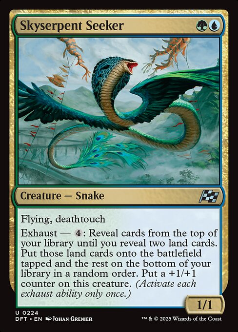 Skyserpent Seeker – Aetherdrift (DFT-224) Magic: The Gathering card
