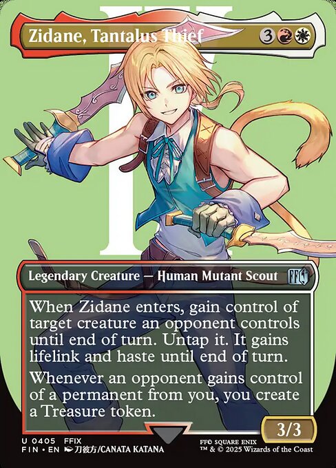 Zidane, Tantalus Thief – Final Fantasy (FIN-405) Magic: The Gathering card | LC-REM-20260804-15339711824204-8dca28e1-21f1-4ed7-b294-df2e0c5c9503 Imagen principal del producto