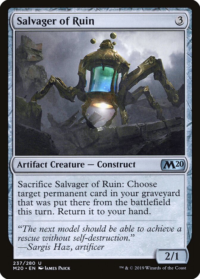 Salvager of Ruin - Core 2020 (Uncommon) [M20-237]