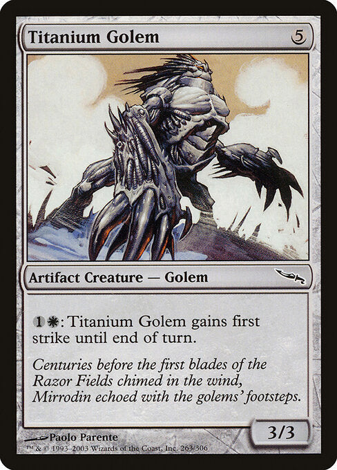 Titanium Golem – Mirrodin (MRD-263) Magic: The Gathering card | LC-REM-20260804-15617495761228-8defd53c-3792-4ed3-aee9-cffda2b8a8b6