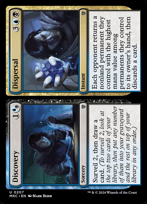 Discovery // Dispersal – Murders at Karlov Manor Commander (MKC-207) Magic: The Gathering card | LC-REM-20260804-15151576187212-8df2658a-6174-411c-9217-aa5d15b9fef2 Hoofdafbeelding