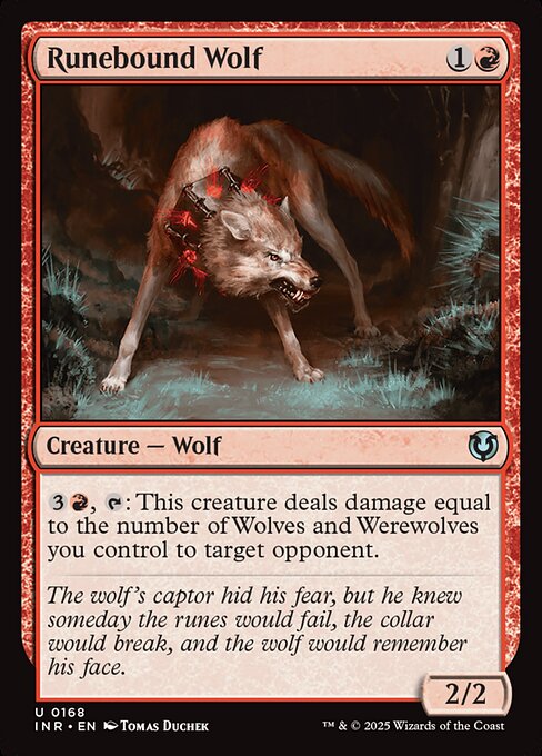 Runebound Wolf – Innistrad Remastered (INR-168) Magic: The Gathering card