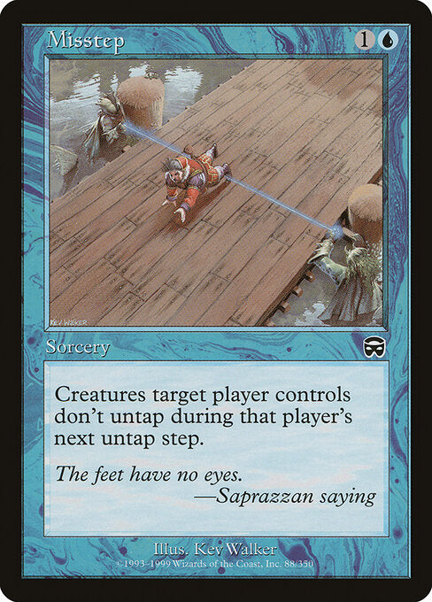 Misstep – Mercadian Masques (MMQ-88) Magic: The Gathering card