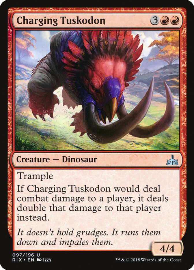 Charging Tuskodon - Rivals of Ixalan (Uncommon) [RIX-97]