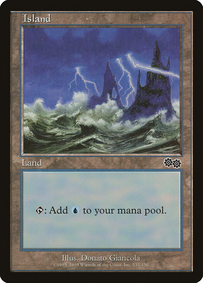 Magic-kaart Island USG-335 uit Urza's Saga (Land)