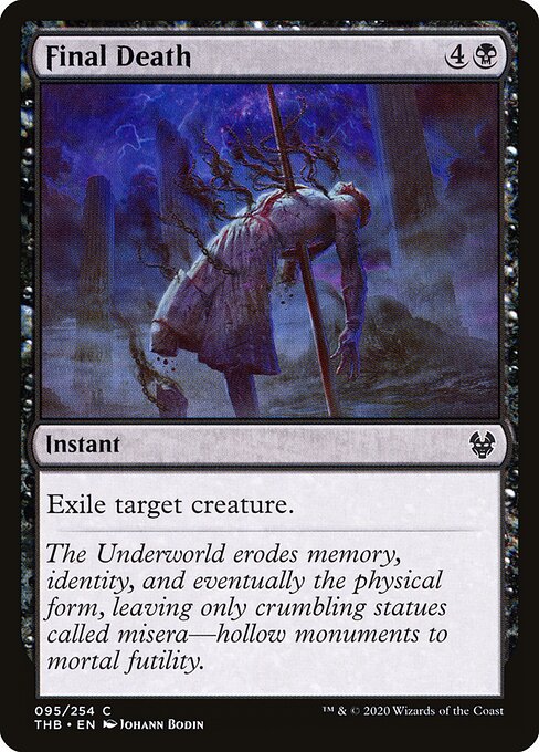 Final Death – Theros Beyond Death (THB-95) Magic: The Gathering card Imagen principal del producto