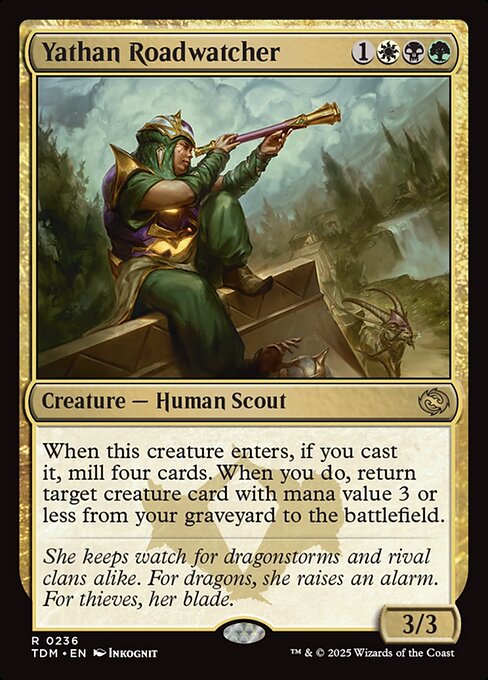 Yathan Roadwatcher – Tarkir: Dragonstorm (TDM-236) Magic: The Gathering card | LC-REM-20260804-15401857843532-8e77339b-dd82-481c-9ee2-4156ca69ad35