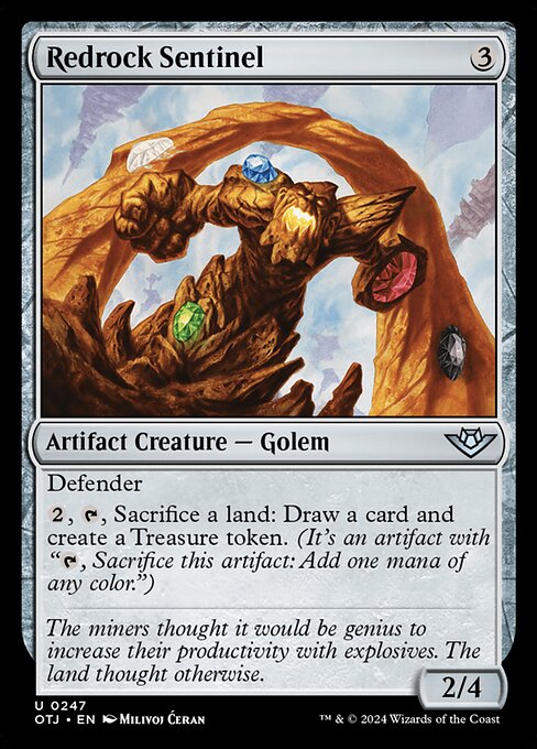 Redrock Sentinel – Outlaws of Thunder Junction (OTJ-247) Magic: The Gathering card
