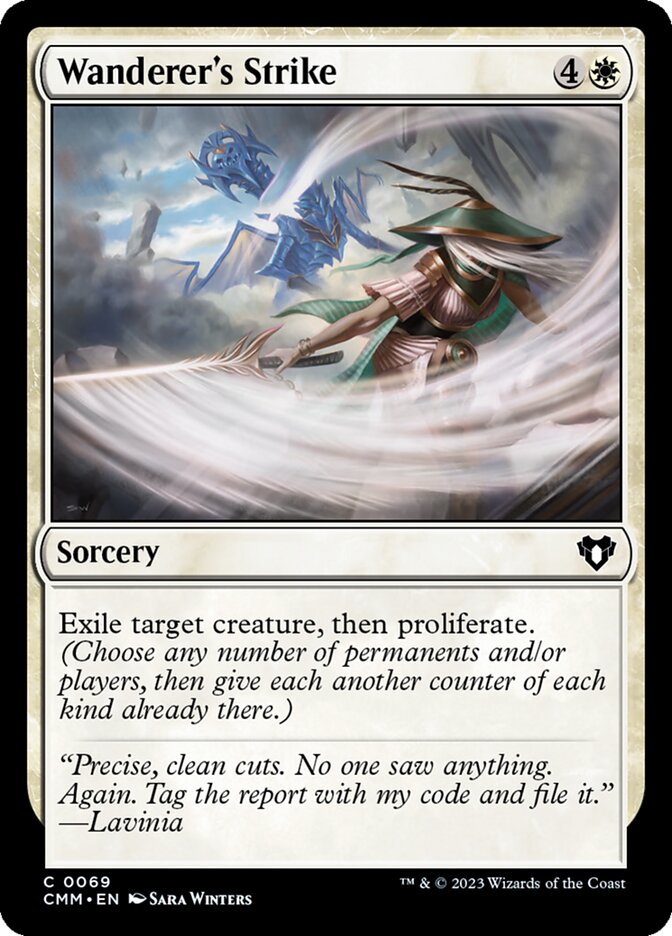 Magic-kaart Wanderer's Strike CMM-69 uit Commander Masters (Common) Main image
