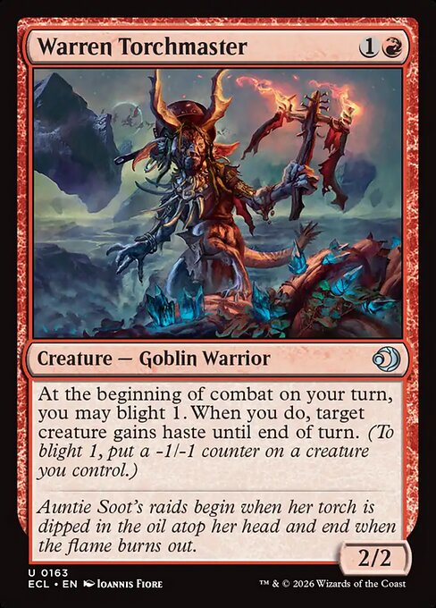 Warren Torchmaster – Lorwyn Eclipsed (ECL-163) Magic: The Gathering card | LC-REM-20260804-15544016994636-8f067a14-6667-4acf-b33d-e1149188a84d Hoofdafbeelding