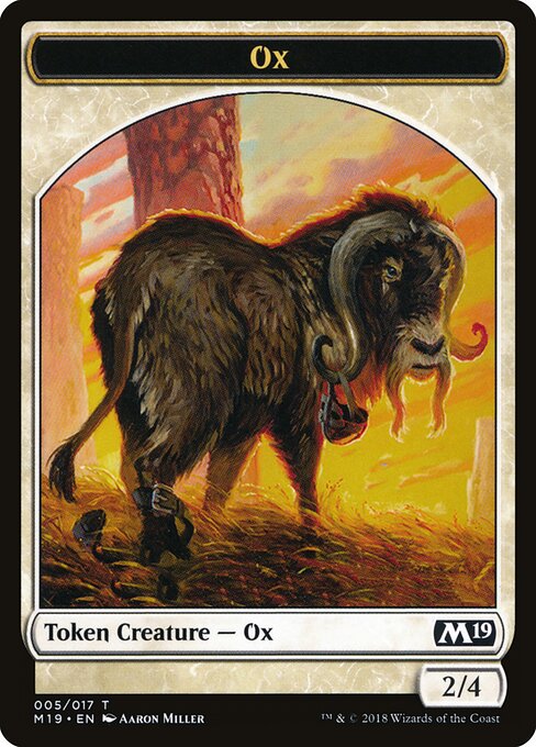 Ox – Core Set 2019 Tokens (TM19-5) Magic: The Gathering card | LC-REM-20260804-15151792652620-8f1d69f9-d9d7-47a9-9236-351f81ffa9ae