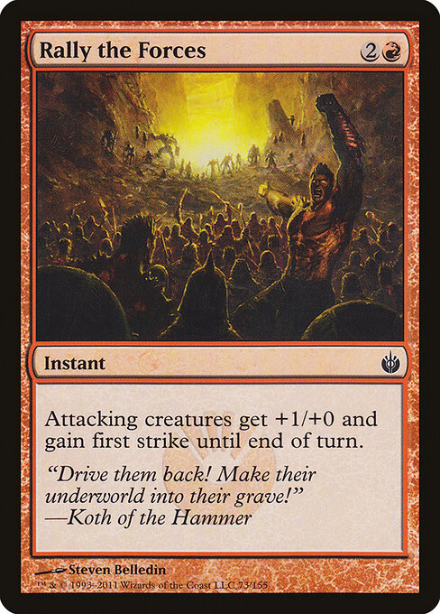 Rally the Forces – Mirrodin Besieged (MBS-73) Magic: The Gathering card