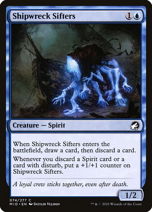 Shipwreck Sifters – Innistrad: Midnight Hunt (MID-74) Magic: The Gathering card Hauptbild