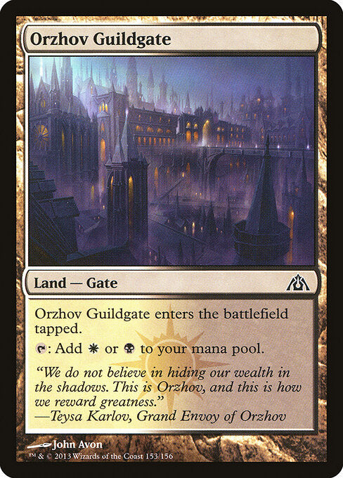 Orzhov Guildgate – Dragon's Maze (DGM-153) Magic: The Gathering card Main image