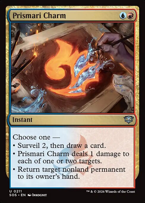 Prismari Charm – Secrets of Strixhaven (SOS-211) Magic: The Gathering card Hauptbild