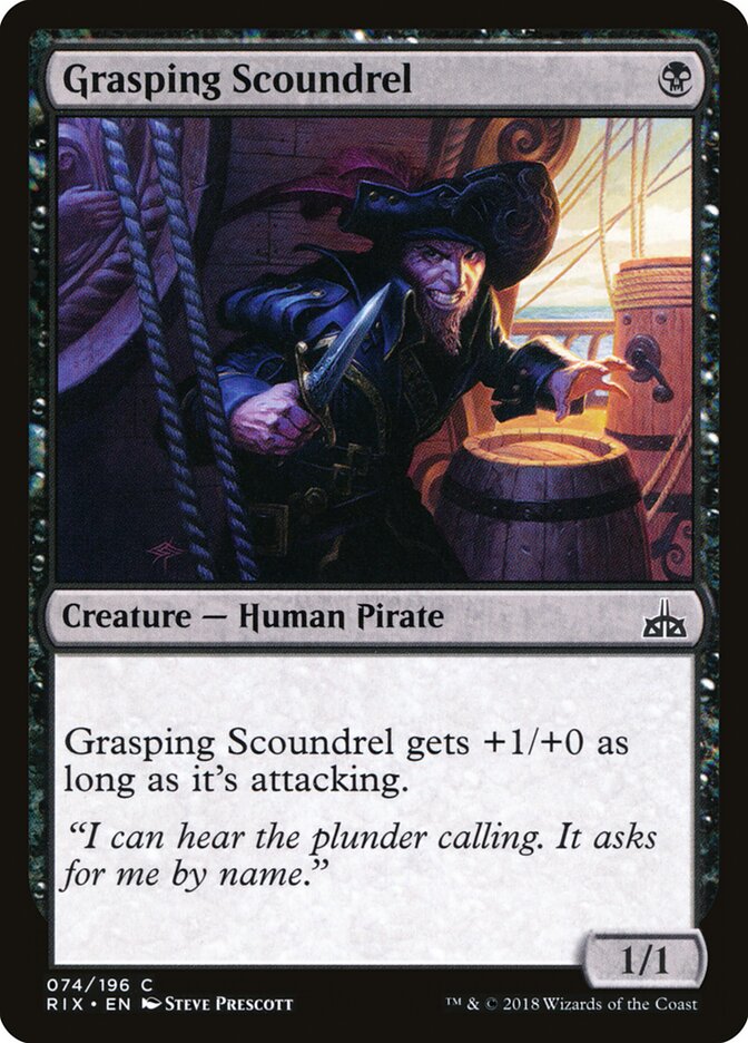 Grasping Scoundrel - Rivals of Ixalan (Common) [RIX-74]